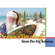 Seasons Greetings From The Big Kahuna Christmas Greeting Cards, With A7 Envelopes, 7 x 5, 25 Cards