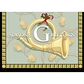 Seasons Greetings Trumpet Holiday Greeting Cards, With A7 Envelopes, 7 x 5, 25 Cards per Set