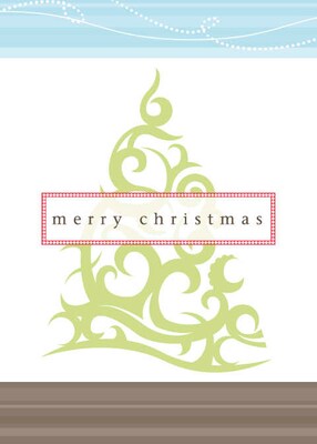 Merry Christmas Holiday Greeting Cards, With A7 Envelopes, 7 x 5, 25 Cards per Set