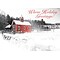 Warm Holiday Greetings Red Barn Holiday Greeting Cards, With A7 Envelopes, 7 x 5, 25 Cards per Set