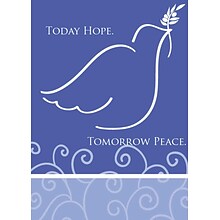 Today Hope Tomorrow Peace Dove Greeting Cards, With A7 Envelopes, 7 x 5, 25 Cards per Set