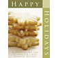 Happy Holidays Working To Serve You A Most Delicious Holiday Greeting Cards, With A7 Envelopes, 7" x 5", 25 Cards per Set