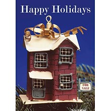 Happy Holidays House For Sale Holiday Greeting Cards, With A7 Envelopes, 7 x 5, 25 Cards per Set