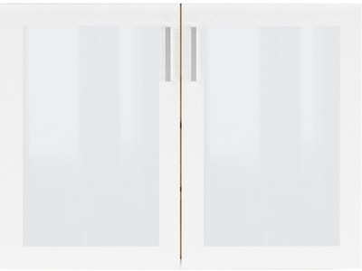Safco Resi 25.75 Laminate/Glass Door Kit, White (RESGDRKT)