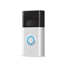 Ring WiFi Wired/Wireless Smart Video Doorbell, Silver (6022381)