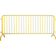 Queue Solutions CrowdMaster 100 Steel Crowd Control Barricade, Yellow (BAR8-BF-YW)