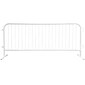 Queue Solutions CrowdMaster 98.4" Steel Crowd Control Barricade, White (BAR-FF-WH)