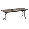 Correll® 36D x 96L Heavy Duty Folding Table; Walnut High Pressure Laminate Top