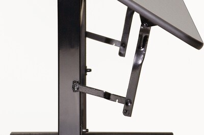 Correll 24"W x 48"L Adjustable Training Table Gray Granite (FT2448MA-15)