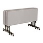 Correll 24"W x 60"L Melamine Top Adjustable Training Table Gray Granite (FT2460MA-15)