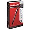 uni-ball DELUXE Rollerball Pens, Micro Point, Red Ink, Dozen (60026)