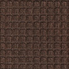 M+A Matting WaterHog Squares Classic Mat, Universal Cleated, 3 x 10, Dark Brown (20052310070)