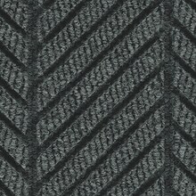 M+A Matting WaterHog Max Herringbone Fashion Mat, Universal Cleated, 4 x 6, Black Smoke (224170460