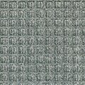 M+A Matting WaterHog Squares Classic Mat, Smooth, 4 x 6, Medium Grey (2005746170)