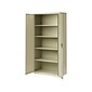Hirsh 72" Steel Storage Cabinet with 5 Shelves, Putty (22004)
