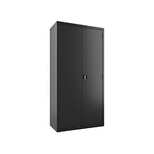 Hirsh 72 Steel Janitorial Storage Cabinet with 3 Shelves, Black (24033)