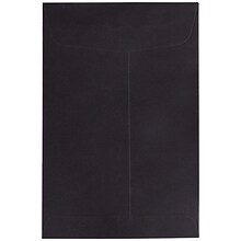 JAM Paper 6 x 9 Open End Catalog Envelopes, Black, 50/Pack (88095i)