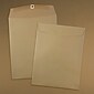 JAM Paper 10 x 13 Open End Catalog Envelopes with Clasp Closure, Brown Kraft Paper Bag, 100/Pack (563120854B)