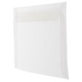 JAM Paper 8.75 x 11.5 Booklet Translucent Vellum Envelopes, Clear, 25/Pack (2851370)