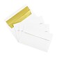 JAM Paper A9 Foil Lined Invitation Envelopes, 5.75 x 8.75, White with Gold Foil, 25/Pack (11572)