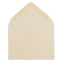 JAM Paper 2.75 x 3.75 Mini Commercial Envelopes, Ivory, 100/Pack (201244A)