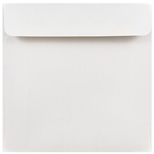 JAM Paper 6 x 6 Square Invitation Envelopes, White, 50/Pack (28416I)