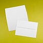 JAM Paper A6 Strathmore Invitation Envelopes, 4.75 x 6.5, Bright White Linen, 50/Pack (3137I)