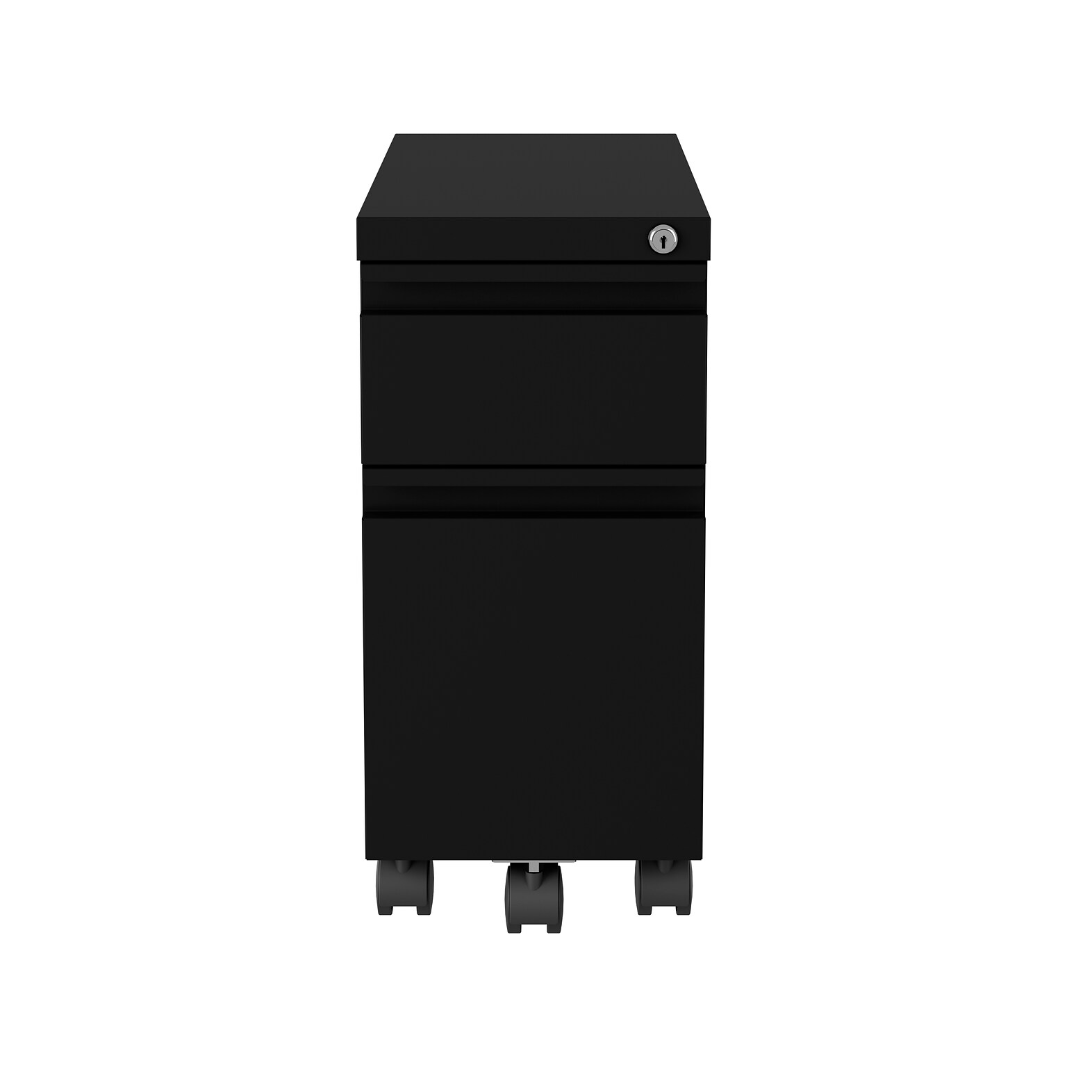 Hirsh HL10000 Series Mobile Vertical File Cabinet, Letter/Legal Size, Lockable, 21.75H x 10W x 19.88D, Black (22650)