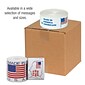 Tape Logic Labels, "Made in U.S.A., 2" x 2", Red/White/Blue, 500/Roll (USA304)