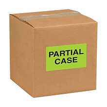 Quill Brand® Partial Case Labels, Yellow/Black, 5 x 3, 500/Rl