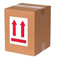 Tape Logic Labels, (two up arrows over red bar), 4 x 6, Red/White/Black, 500/Roll (IPM501)