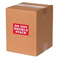 Tape Logic Labels, Do Not Double Stack, 2 x 3, Red/White, 500/Roll (DL1614)