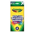 Crayola Classic Kids Markers, Fine Point, Assorted, 8/Pack (58-7809)