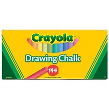 Crayola Drawing Chalk, Assorted Colors, 144/Box (51-0400)