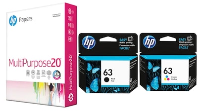 HP 63 Ink and Paper Home Value Pack