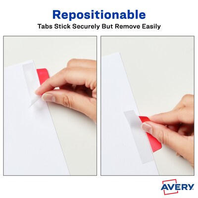 Avery UltraTabs Repositionable Margin Index Tabs, Primary Colors, 24 Tabs/Pack (74768)