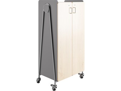 Safco Whiffle Typical 15 60 x 30 Particle Board Double-Column Mobile Storage, Gray (3935GRY)