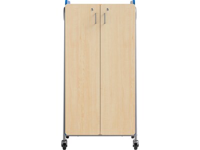 Safco Whiffle Typical 15 60 x 30 Particle Board Double-Column Mobile Storage, Spectrum Blue (3935S