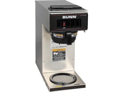 Bunn VP17-1 12-Cups Pourover Coffee Maker, Stainless Steel/Black (BUN01217)