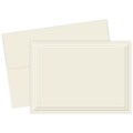 Great Papers! Triple Embossed Ivory Note Cards, 48/Pack