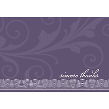 Great Papers! Amethyst Flourish Thank You Cards, 24/Pack