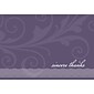 Great Papers! Amethyst Flourish Thank You Cards, 24/Pack