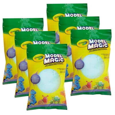 Crayola Model Magic Pouch , Aquamarine, 4 oz Per Pouch, 6 Pouches (BIN574402-6)