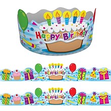 Carson Dellosa Education Birthday Crowns, 30/Pack, 2 Packs (CD-101021-2)