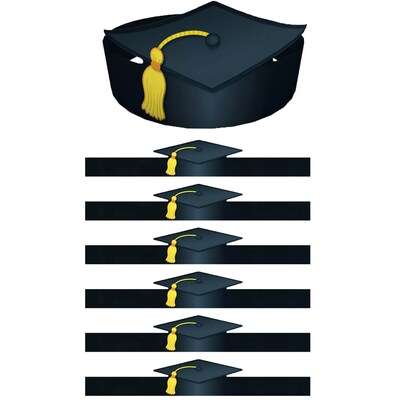 Carson Dellosa Education Graduation Crowns Multicolor, 30/Pack, 2 Packs (CD-101022-2)
