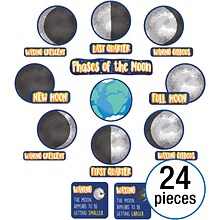 Carson Dellosa Education Mini Bulletin Board Set Phases of the Moon, 24 Pieces (CD-110477)