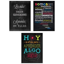 Creative Teaching Press 13-3/8 x 19 Chalk It Up! Spanish Inspire U Poster, 3/Pack (CTP8171)