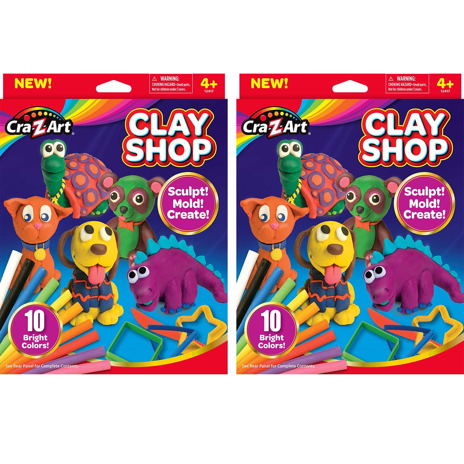 Cra-Z-ArtClay Shop, 10 Colors Per Set, 2 Sets (CZA124174-2)