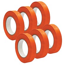 DSS Distributing 1 x 55 Yds, Premium Grade Masking Tape, Orange, 6 Rolls/Bundle (DSS46167-6)