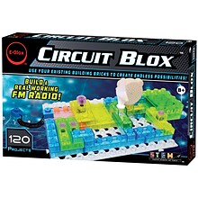 E-Blox® Circuit Blox 120, Circuit Board Building Blocks, Assorted, 49 Pieces